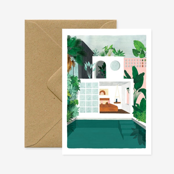 Guest house - Greeting card