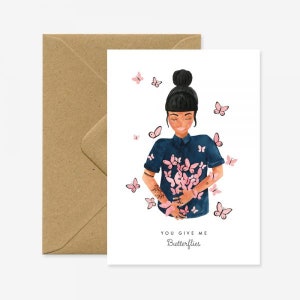 Butterflies - Love Greeting card