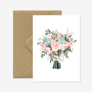 Bouquet with love - Greeting card
