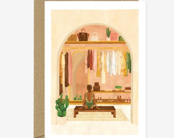 Dressing room - Greeting card