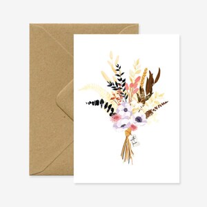 Modern Bouquet - Greeting card
