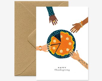 Thanksgiving pie - Greeting card