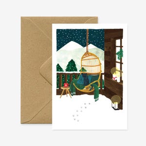Chalé de Natal - Cartão de Natal