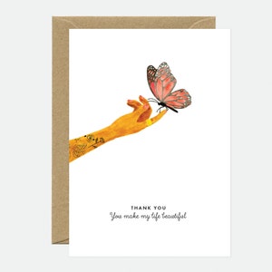 Life Beautiful - Thank you Greeting card