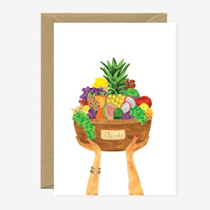 Fruit Basket - Thank you Greeting card