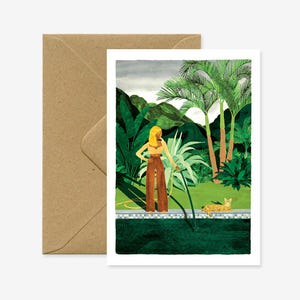 Chic watering - Greeting card