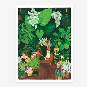 Plant Addict Lady - Poster