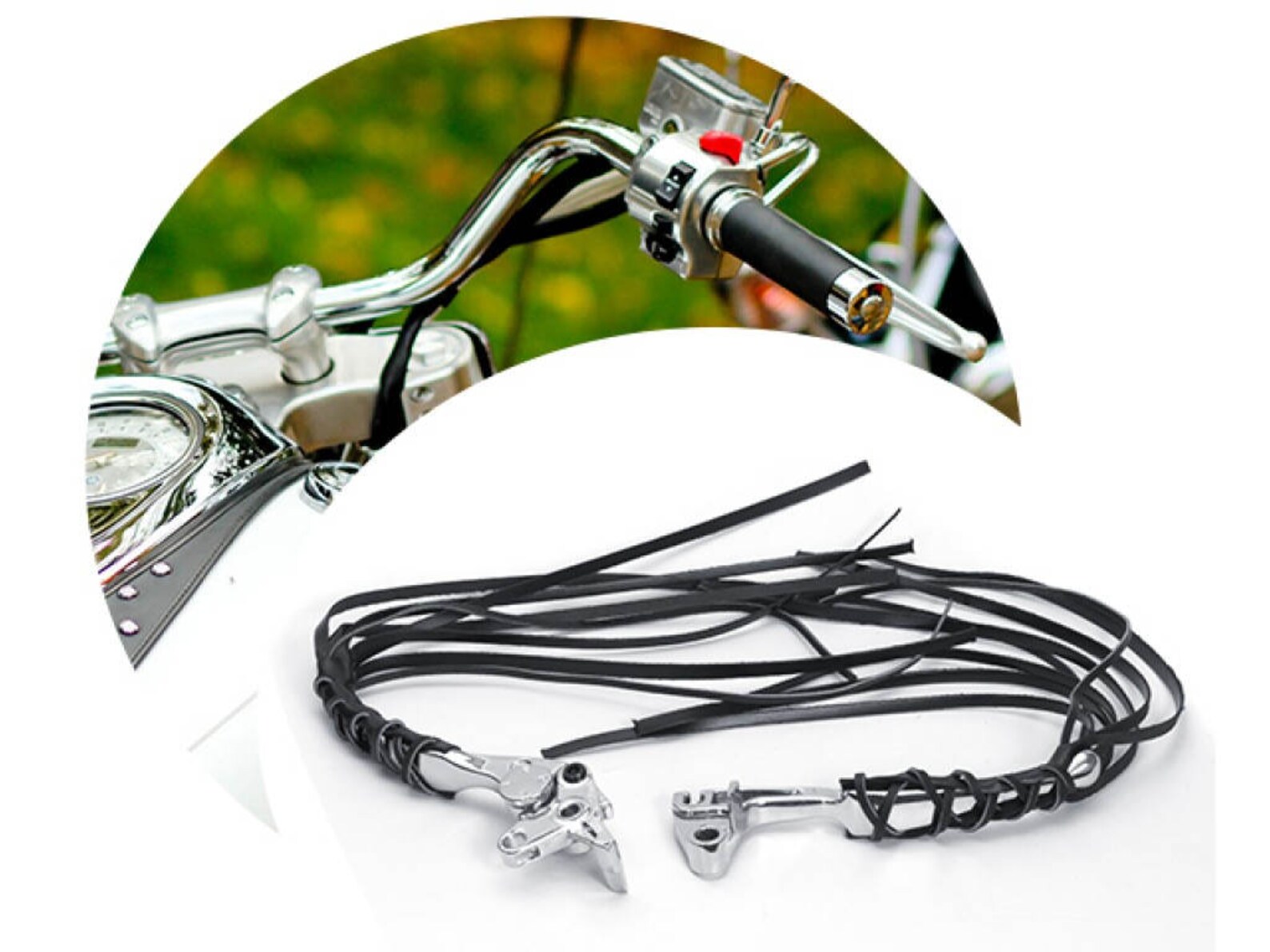 High Quality Leather Clutch/brake Lever Cover Fringe Black for Etsy