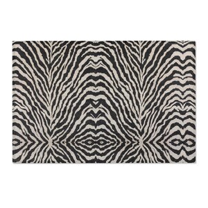 Zebra Rug Print Area Rug Bedrrom Living Room Decor| Black White/beige Animal Stripe Accent Rug image 6