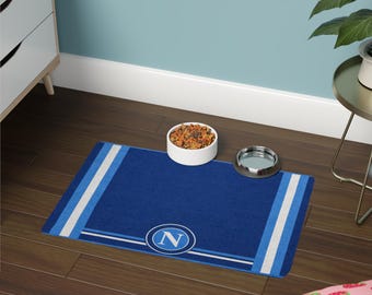 Napoli Soccer Italian SSC Blue Pet Food Mat (12x18)