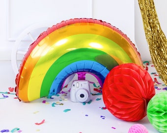 Rainbow Balloon - Rainbow Party Decorations Colourful Unicorn First Birthday Party Balloons 1st Birthday Decorations