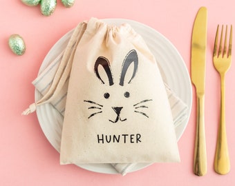 Dalugo 6 Borse Regalo Di Pasqua In Tessuto Non Tessuto | Con Manici E Motivi Coniglio, Uovo, Cestino | Riutilizzabili E Pieghevoli | Per Caccia Alle Uova E Feste | Con Biglietti D'Auguri