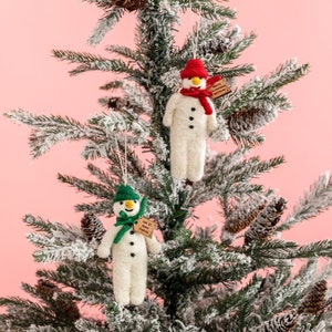 Felt Christmas Snowman DIY Felt Christmas Snowman Games Set Xmas Felt  Decorations Wall Hanging Ornaments Kids Gifts Party Supplies - Snowman  A/1PCS