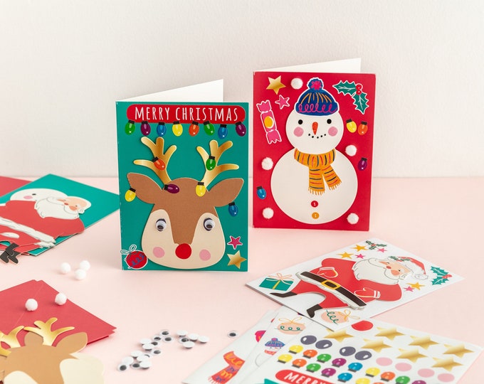 Create Your Own Christmas Card Kit Children's Christmas Crafts Festive