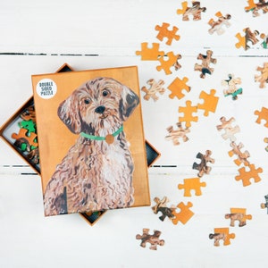 100 Piece Dog Jigsaw Puzzle - 4 Designs - Dog Lover Gift Dog Themed ...
