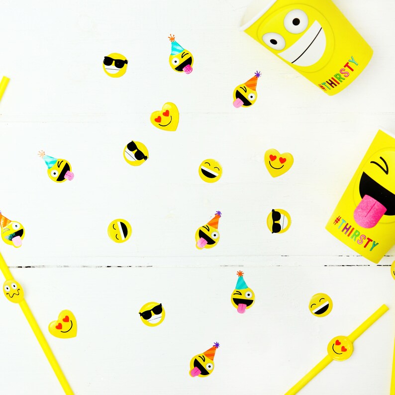 Emoji Table Confetti  10g Pack  Party Confetti Tableware image 0