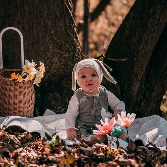 Easter Bunny Rabbit Bonnet 0-6 Months 
