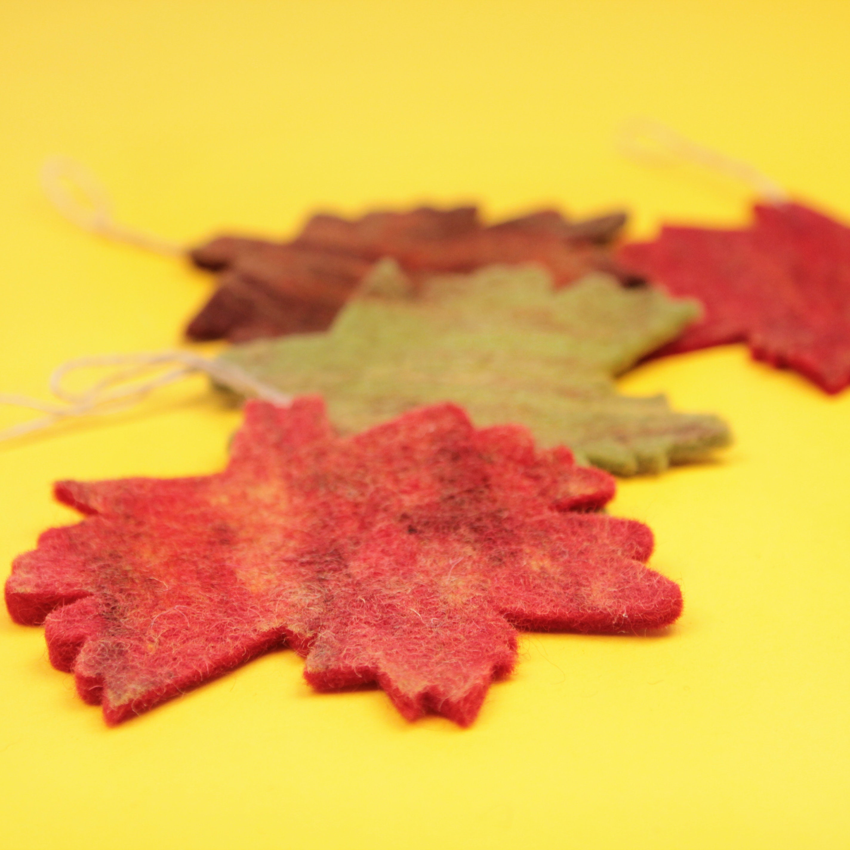 Autumnal Leaf Decorations 5 Pack Autumn Theme Decorations Etsy