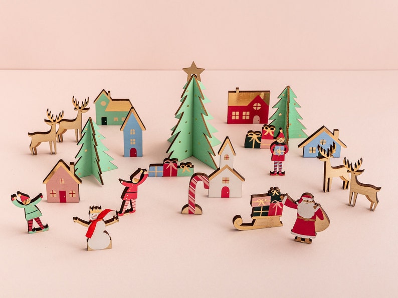 Wooden Advent Calendar Festive Village In A Box Wooden North Etsy New wooden-advent-calendar-festive-village-in-a-box-wooden-north-etsy-new