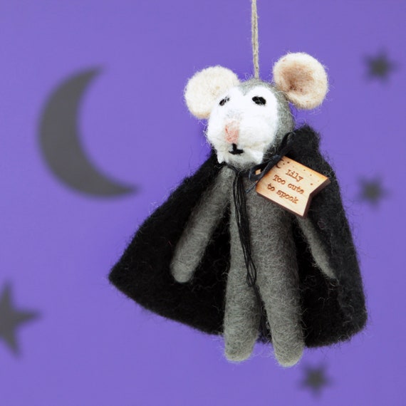 Handmade Wool Felt Animals Figurine DIY Wool Felt Cute Mouse Christmas  Halloween Ornament Mouse with A Pumpkin Xmas Home Decor - AliExpress