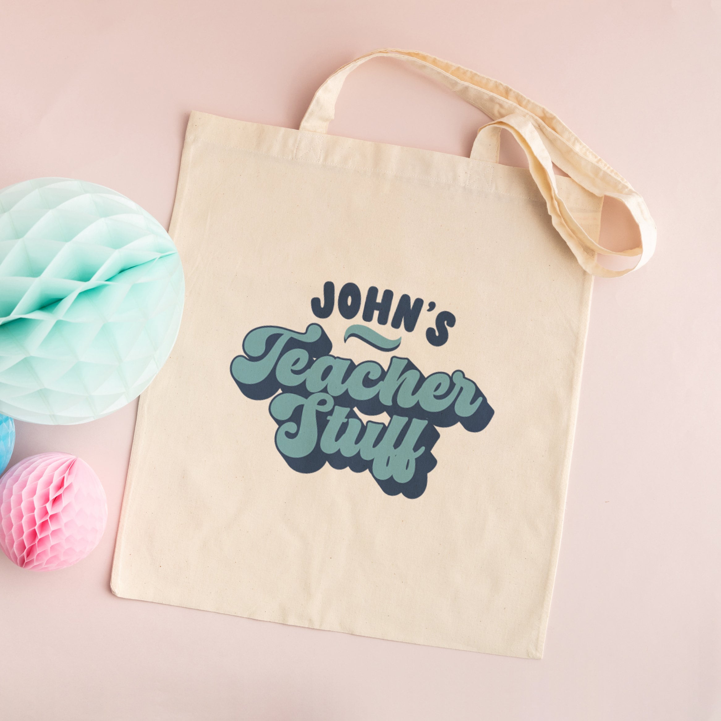 Personalised Teacher Stuff Tote Bag - Gift for Teacher End of Term Gift ...