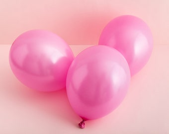 Pink Eco Balloons - 10 Pack - Pink Birthday Decorations Birthday Party Decorations Colourful Birthday Party Balloons Pink Decorations