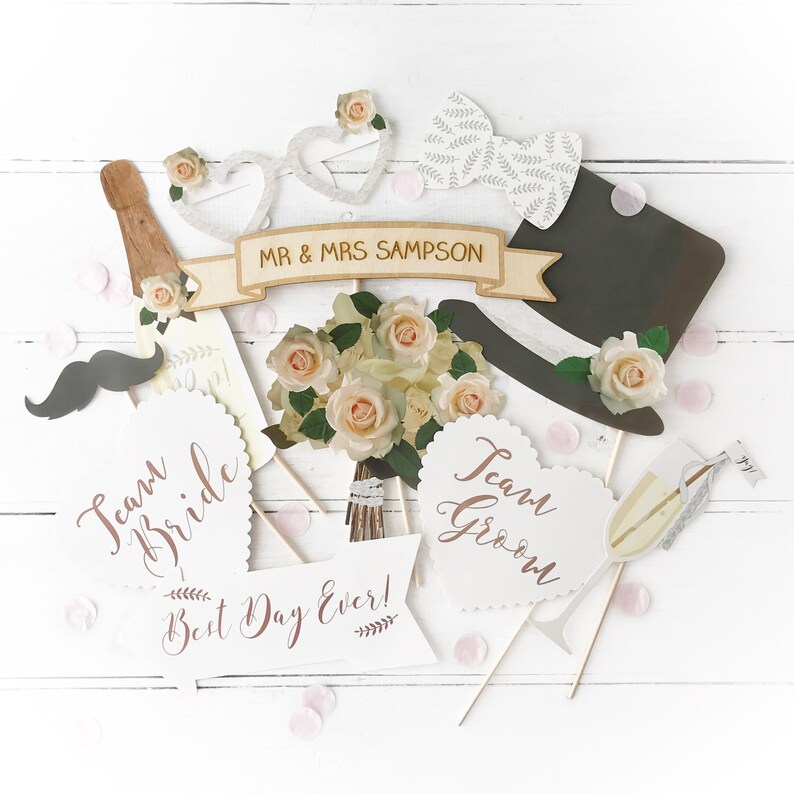 floral photo booth props