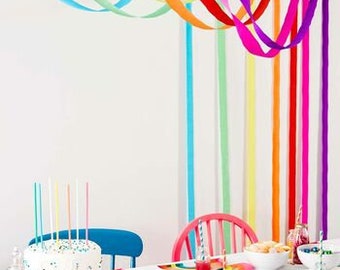 Pastel Rainbow Party, Pastel Rainbow, Birthday Party, Rainbow Party Decor,  Streamer Backdrop, Fringe Backdrop, Photo Backdrop, Baby Shower 