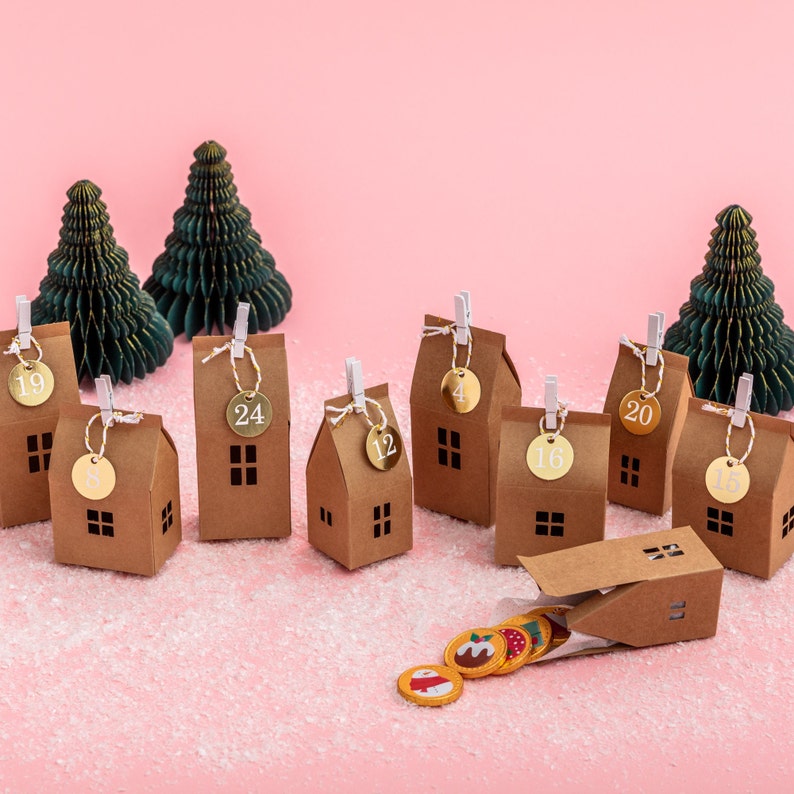 Fill Your Own Advent Calendar House Boxes and Numbers Etsy UK