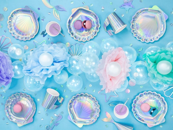 Mermaid Garland Shells Stars Underwater Themed Party Mermaid Party Mermaid Accessories Mermaid Decorations Mermaid Bedroom Decorations