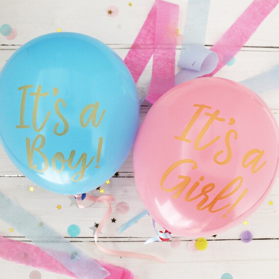Baby Shower Balloons 8 Pack It S A Girl Or It S A Etsy