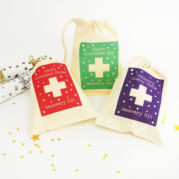 Personalised hangover kit bags cheap