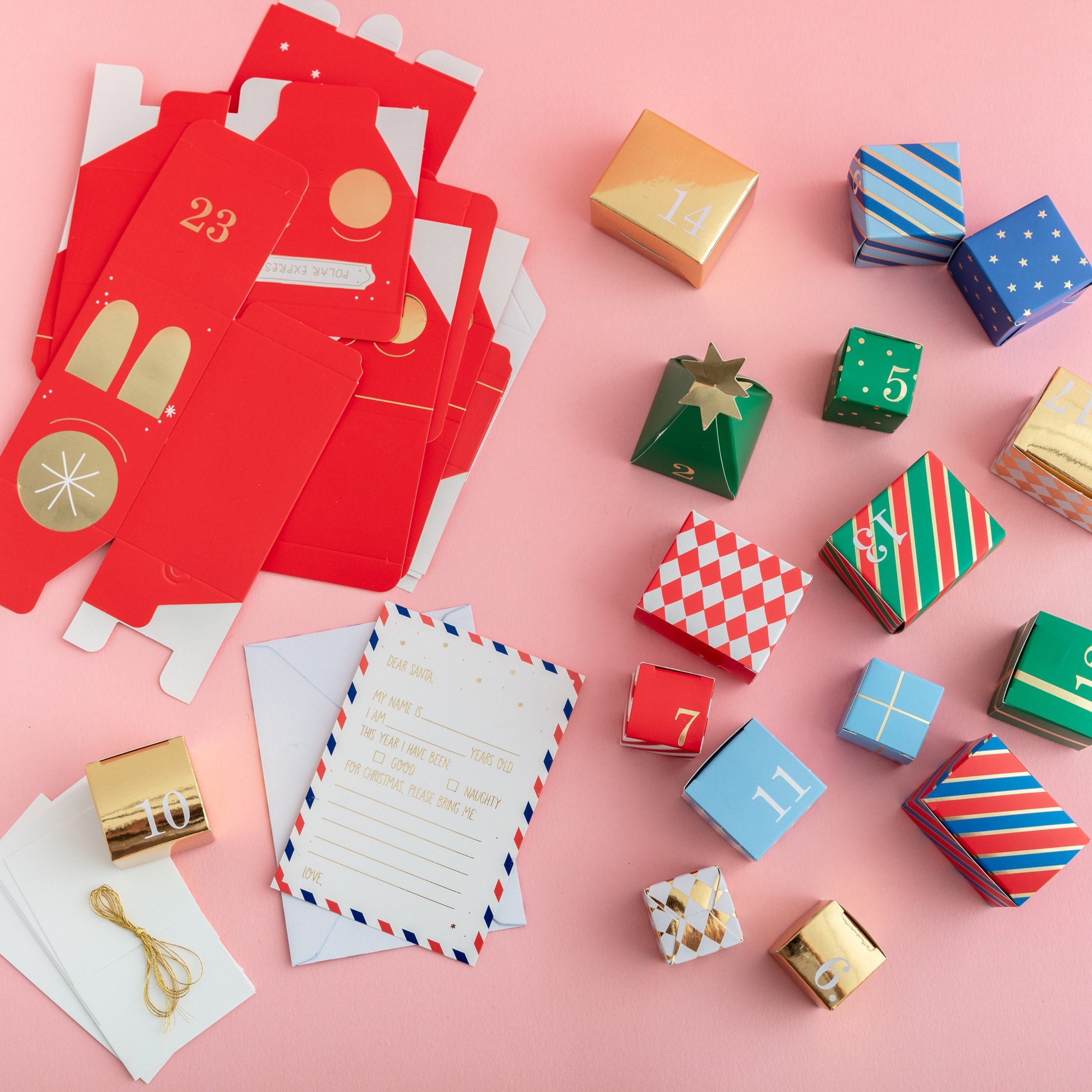 Train Advent Calendar Boxes Advent Boxes and Numbers Etsy UK