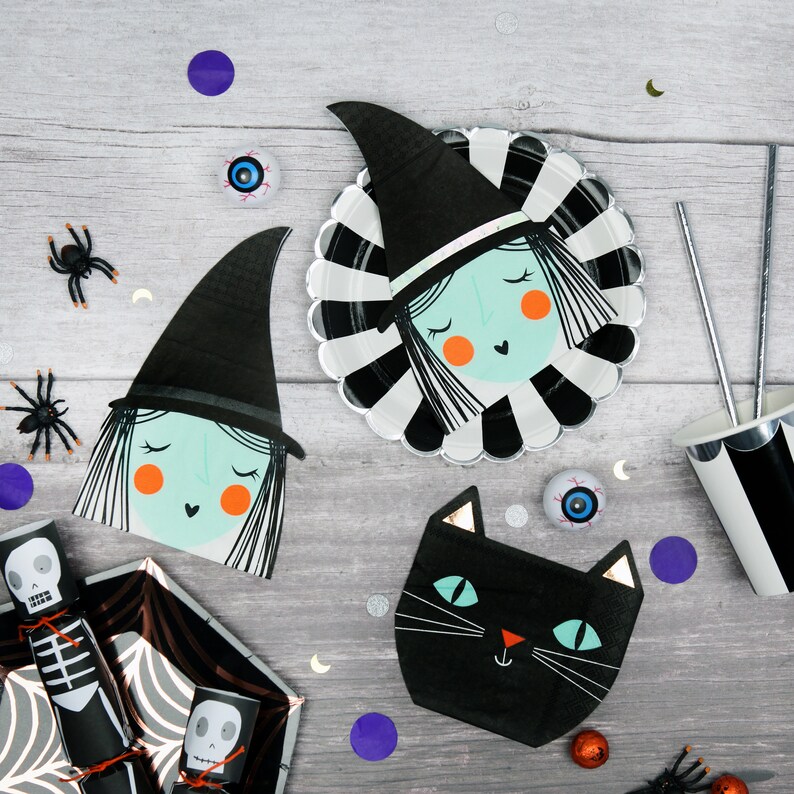 Tableware For Halloween Party Paper Napkins Halloween Themed Napkins Childrens Halloween Decorations Halloween Witch Napkins 16 Pack
