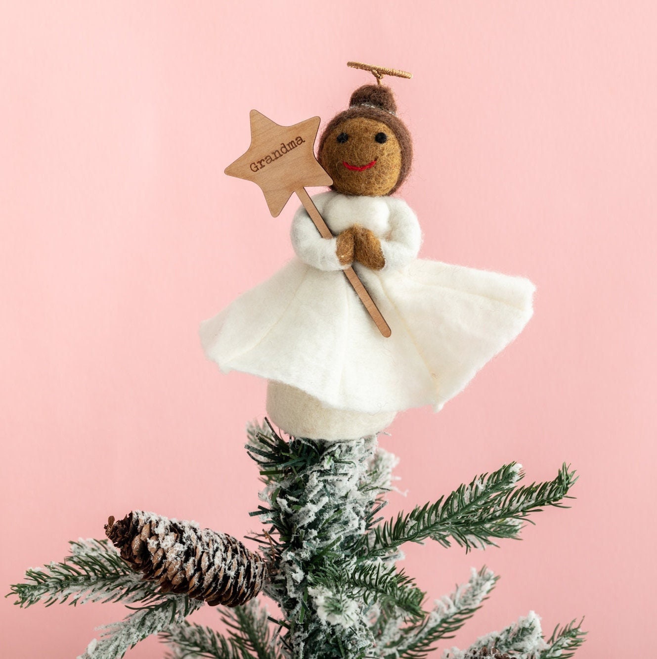 Uitreiken Verwoesten ze Gepersonaliseerde Angel Christmas Tree Topper - Etsy België
