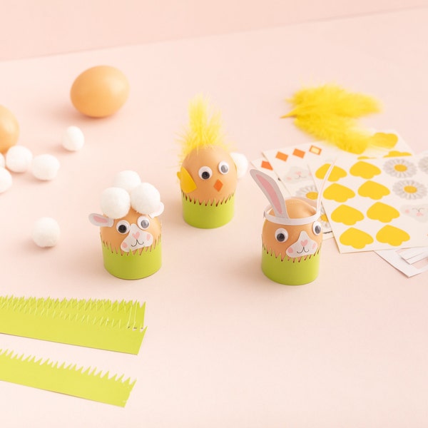 Kit de manualidades de decoración de huevos de Pascua - Easter Crafts Kids Activities Children Half Term Craft Set