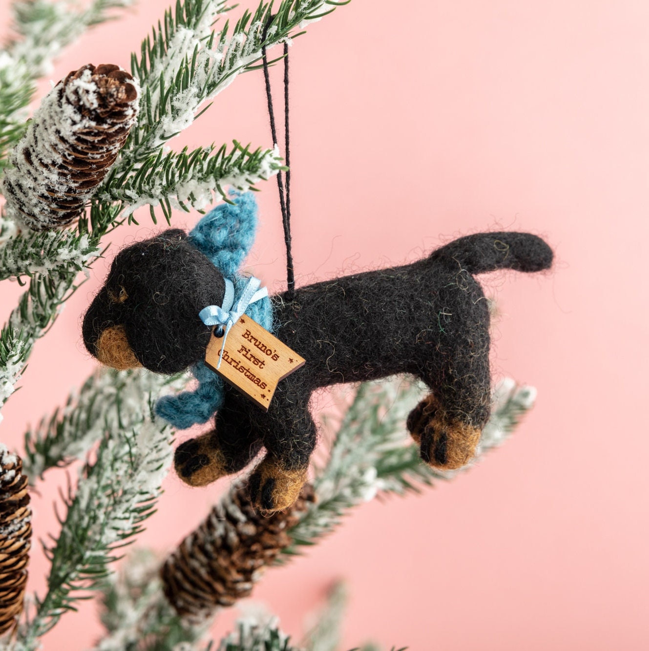 Cimier De Sapin En Métal Teckel – Décoration De Noël Chien, 30 Cm – Pour Arbre, Mur, Table – Idée Cadeau Pour Amoureux Des Animaux