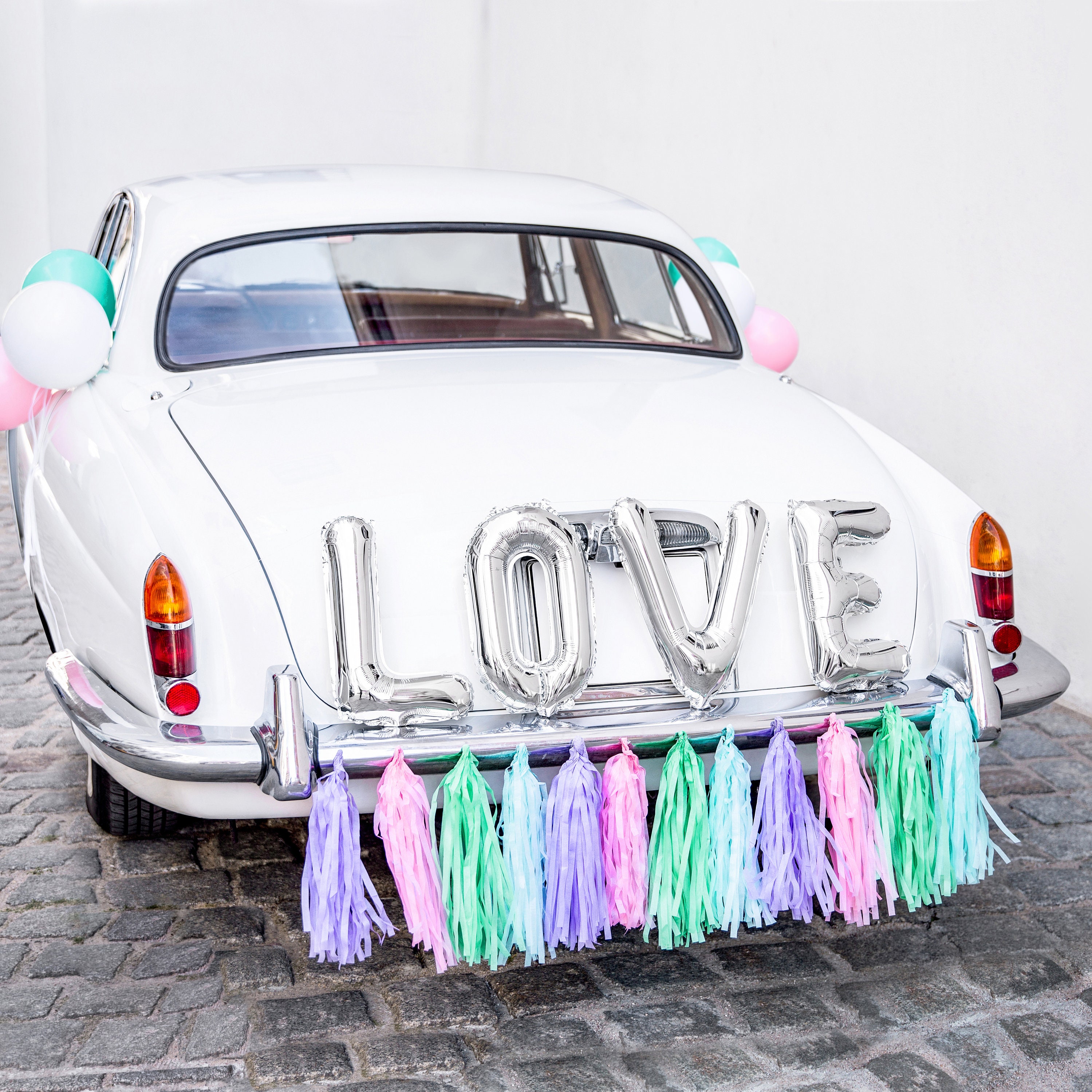Wedding Car Decorating Kit Wedding Car Balloons Love Etsy
