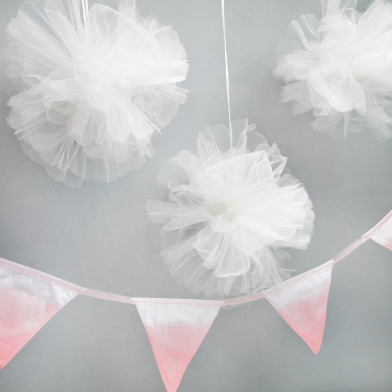 Birthday Hen Party Baby Shower Pink White Hanging Decorations