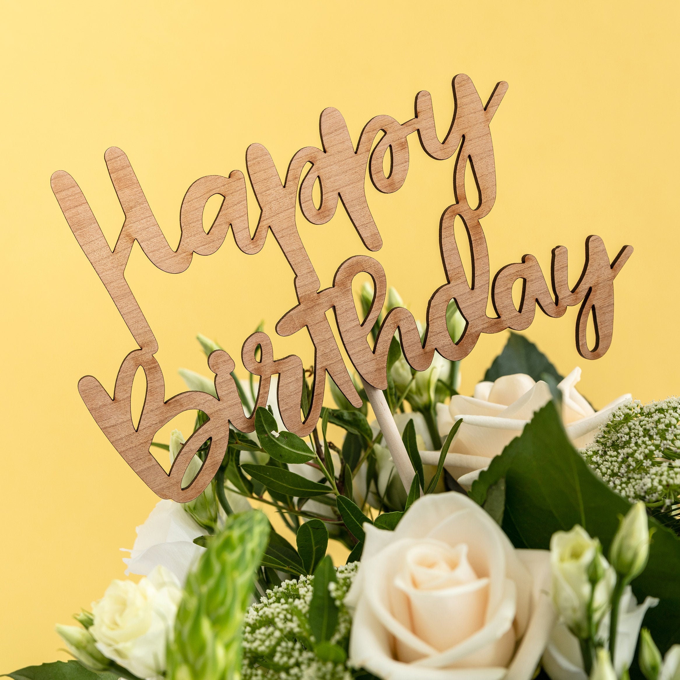 Happy Birthday Flower Prop - Birthday Flowers Gift For Her Birthday Present Gifts For Friends Birthday Gift Ideas For Family