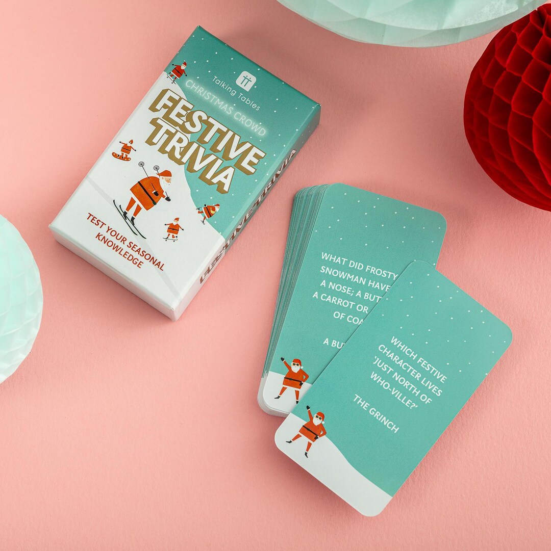 Christmas Card Game Guess What - Adult Games | Christmas Stocking