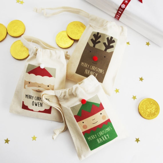 christmas gift bags etsy