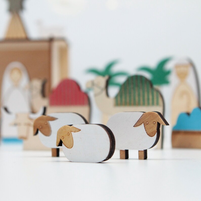 Kerststal Advent Kalender  Houten Geboorte Advent Kalender afbeelding 4