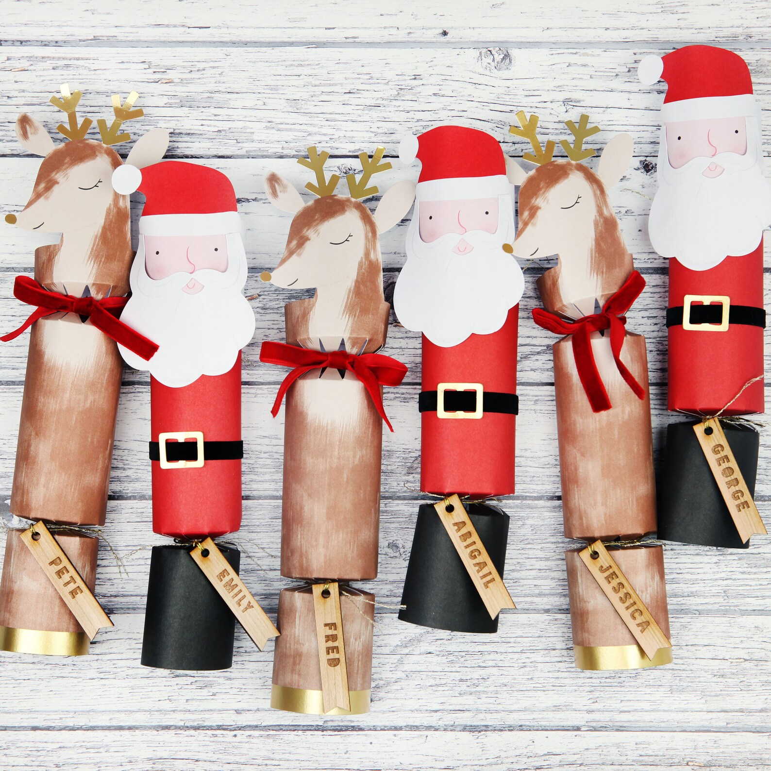 Santa & Reindeer Large Crackers main image 1