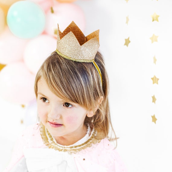 Buy Gold Glittery Crown Childrens Gold Fancy Dress Accessories Party Outfit  Gift Ideas for Kids Photoshoot Online in India - Etsy