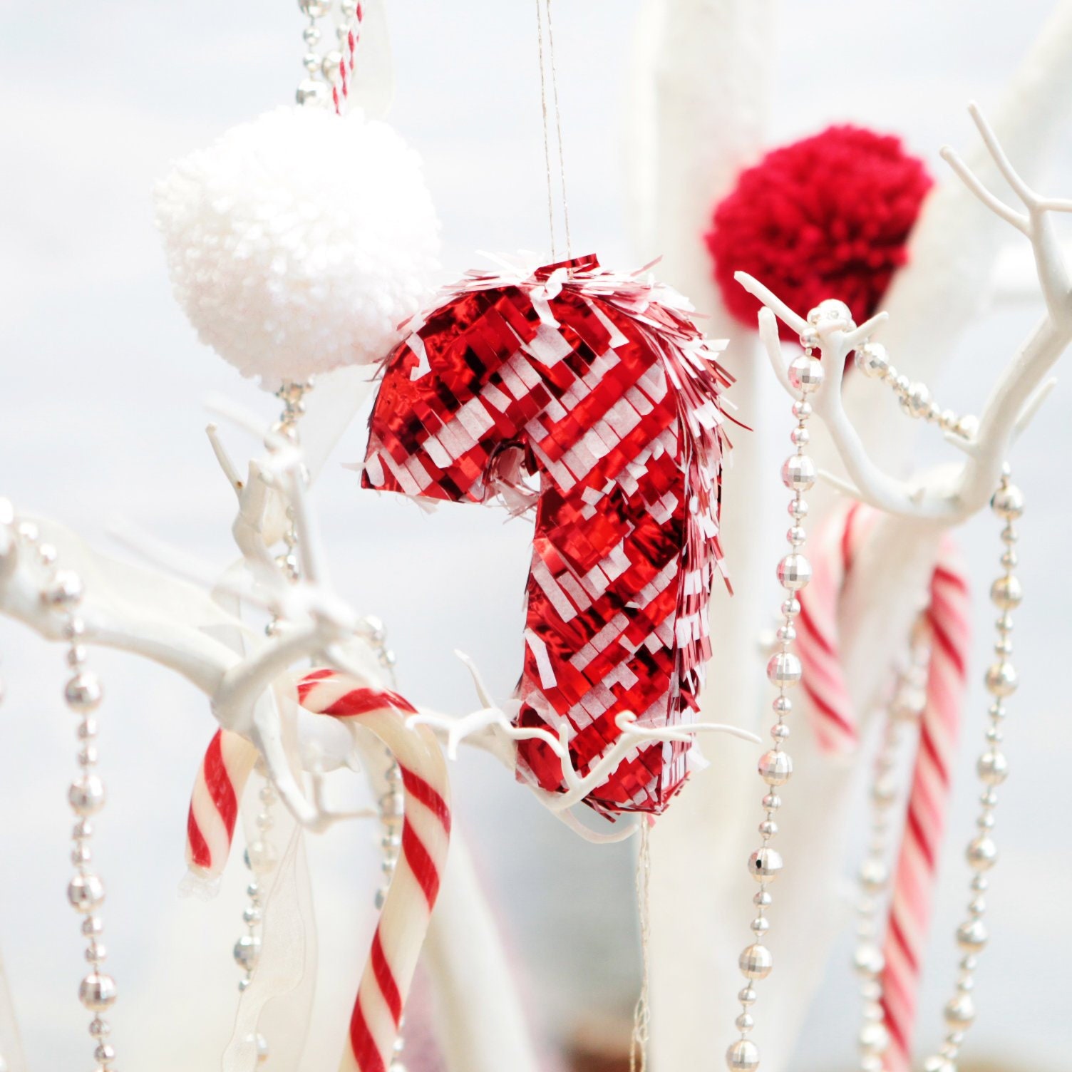 3 x Mini Candy Cane Pinata Christmas Tree Decorations Party Etsy