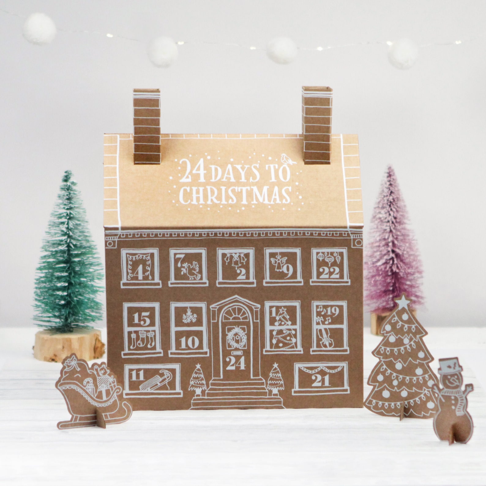 Family Fun Advent Calendar House Festive Activities Family Etsy UK