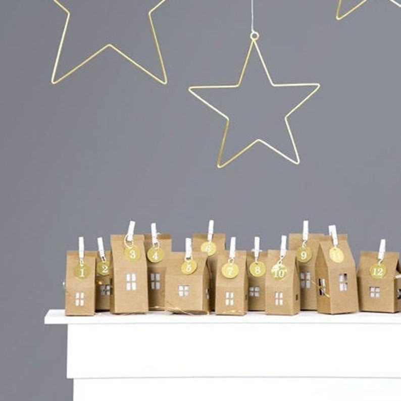 Fill Your Own Advent Calendar House Boxes and Numbers Etsy UK
