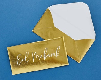 Eid Money Envelopes - 5 Pack - Eid Celebration Gift Ramadan Eid Mubarak Money Wallet Family Present Gift Wrap