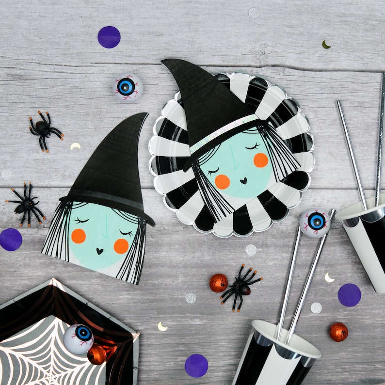 Tableware For Halloween Party Paper Napkins Halloween Themed Napkins Childrens Halloween Decorations Halloween Witch Napkins 16 Pack